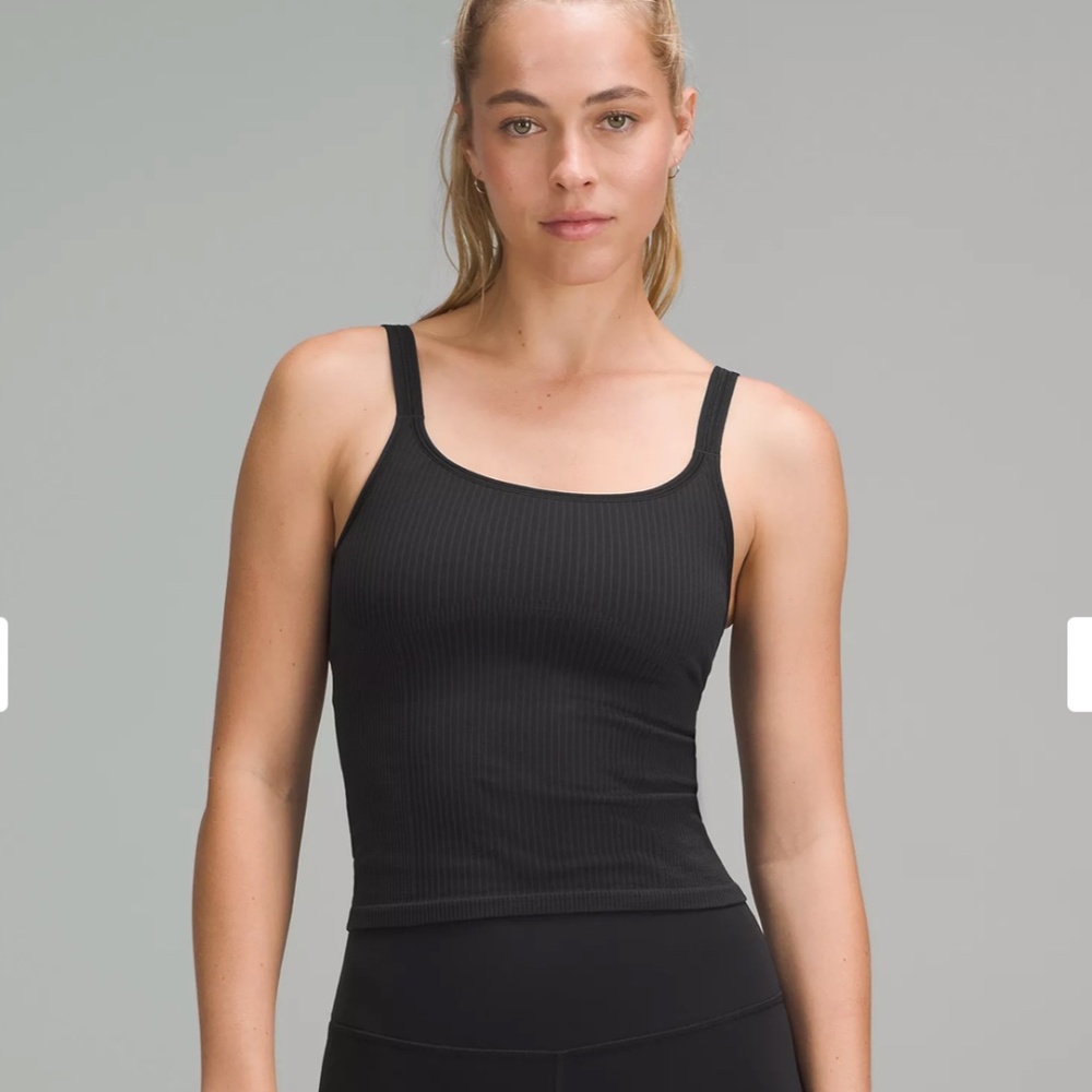 NEW Lululemon Ebb to Street Scoop-Neck Cropped Tank Top
